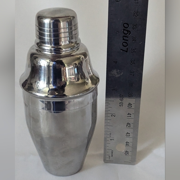 3 for $20 Small single drink cocktail shaker, silver - Picture 3 of 4